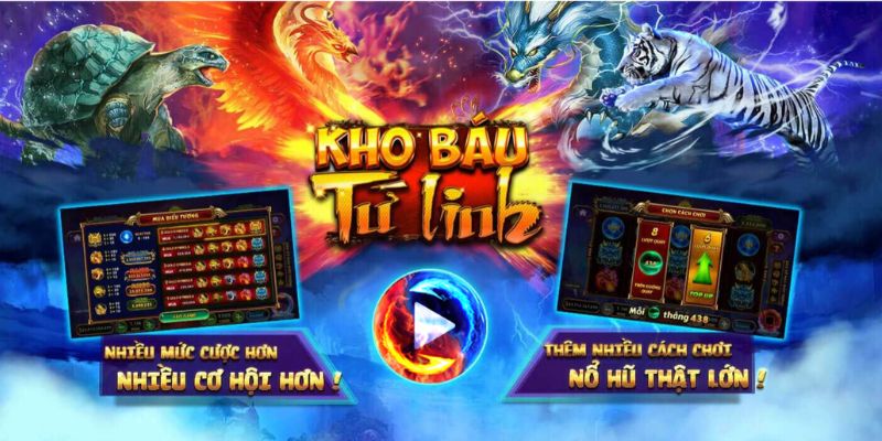 Game nổ hũ đổi thưởng kho báu tứ linh